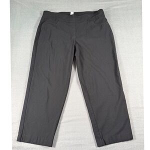 Ruby Rd Black Pull-On Pants Women's Stretch Ankle Career Casual Plus Size‎ 22W